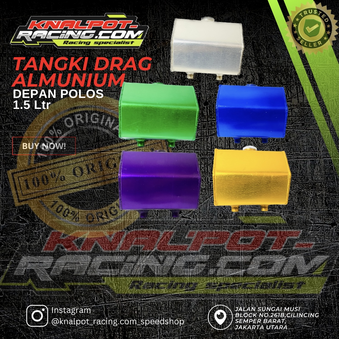 TANGKI DRAG ALMUNIUM DEPAN POLOS 1.5Ltr